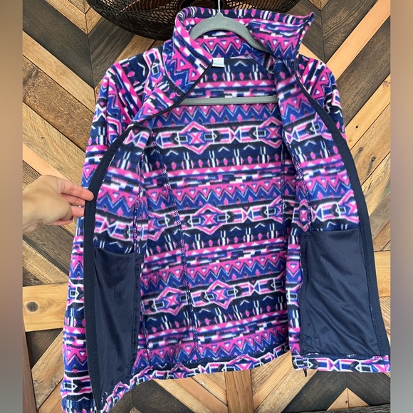 Women’s Columbia Zip Fleece Jacket Geo Shaped Size Small - Picture 6 of 8